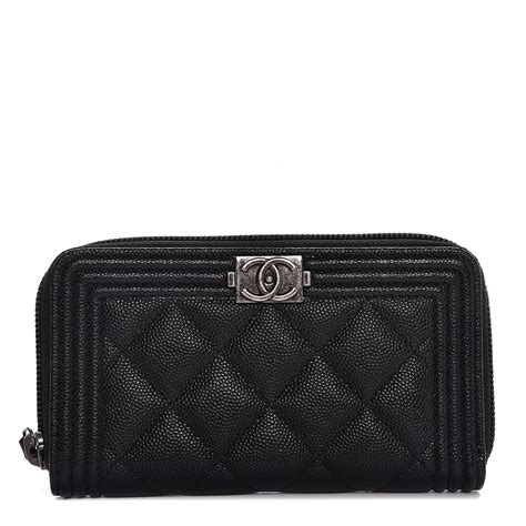 chanel boy key pouch|chanel zipped wallet small.